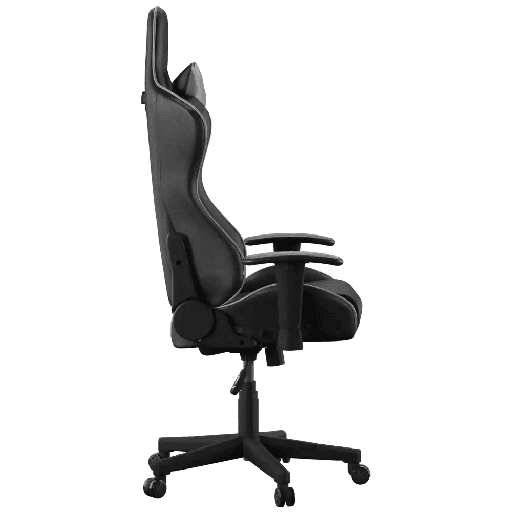 Alphason Senna Fully Adjustable Gaming Chair - Black & Grey Faux Leather - Price Crash Furniture