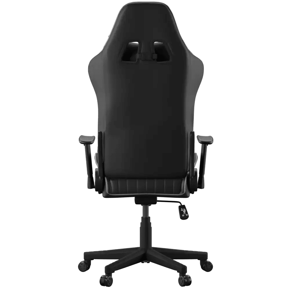 Alphason Senna Fully Adjustable Gaming Chair - Black & Grey Faux Leather - Price Crash Furniture