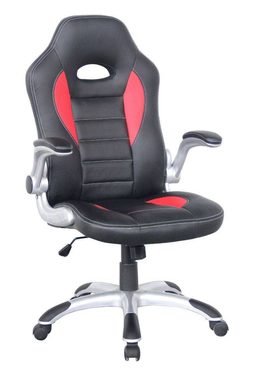Alphason Talladega Black And Red Leather Racing Style Executive Chair - Price Crash Furniture