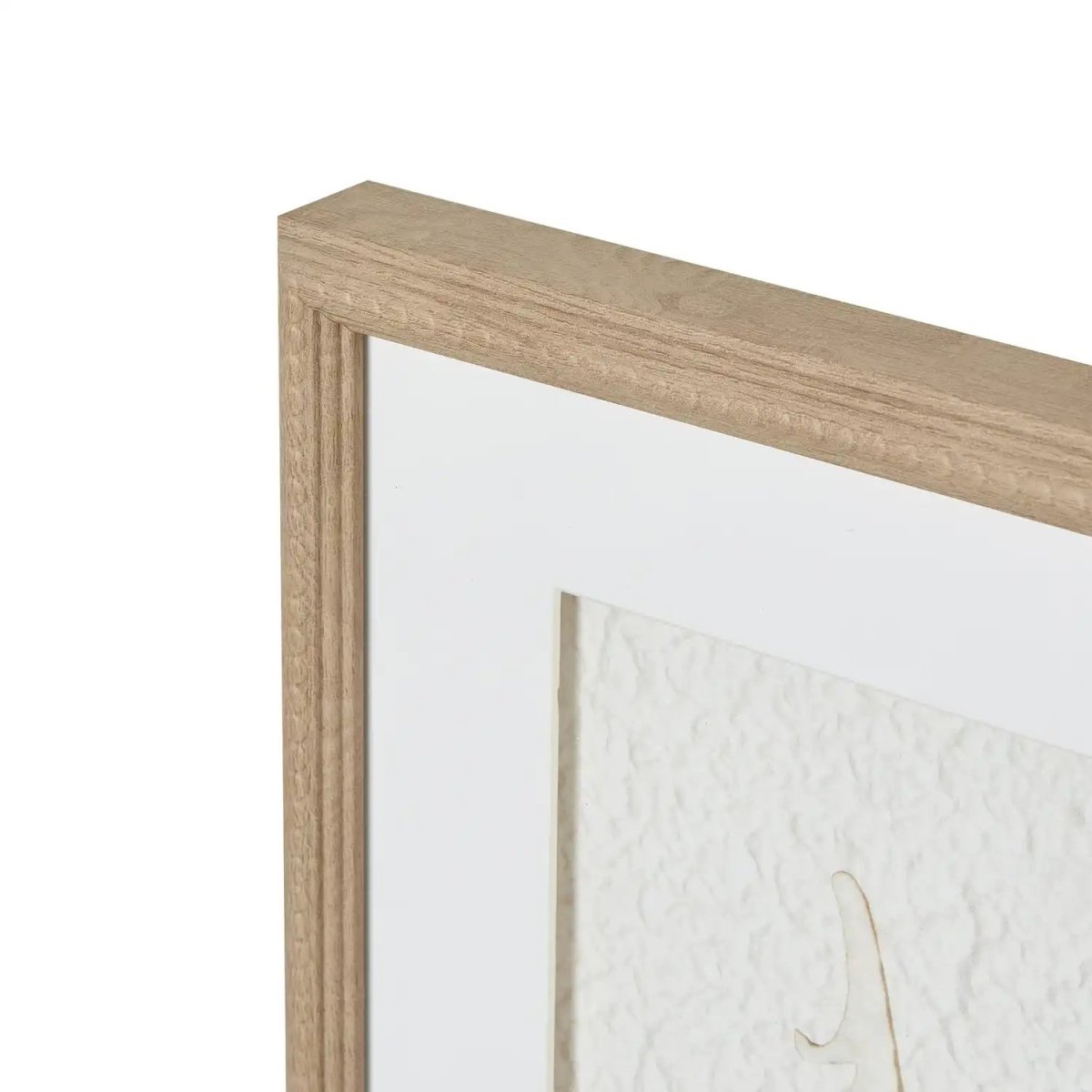 Alta White Feathers Art Mounted In Beaded Frame - Price Crash Furniture
