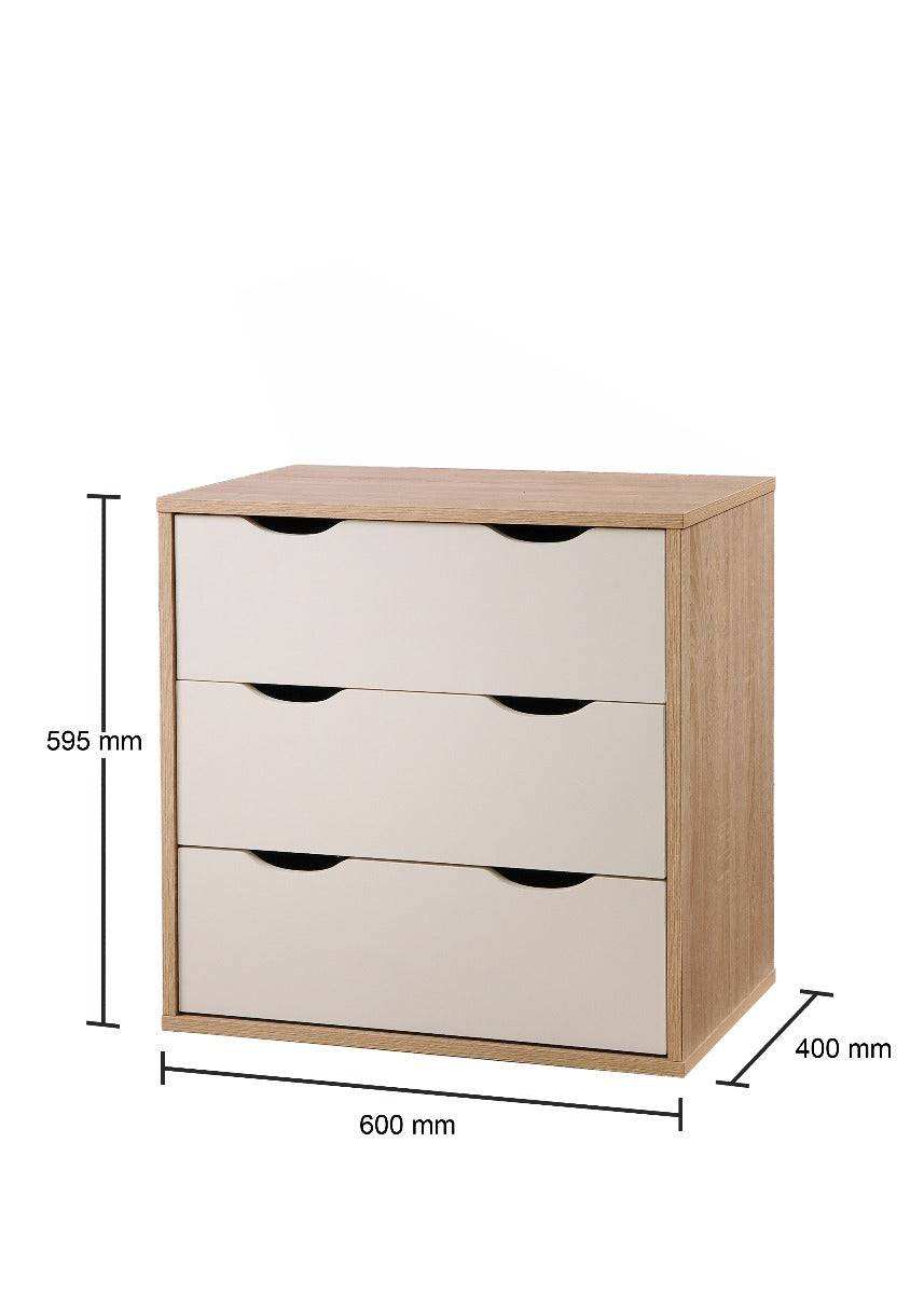 Alton 3 Piece Bedroom Set by TAD in Oak & White - Price Crash Furniture
