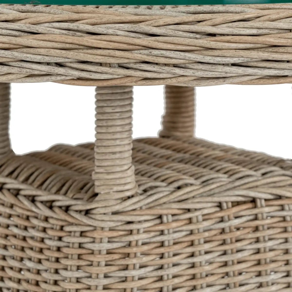 Amalfi Collection Outdoor Bistro Table With Wood Top - Price Crash Furniture