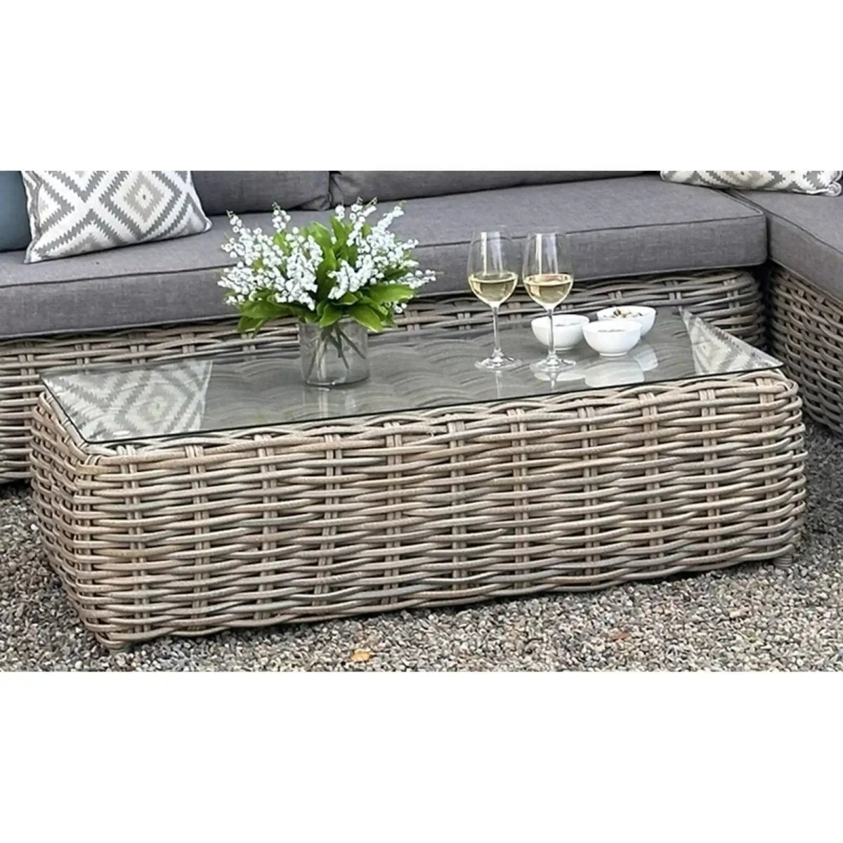 Amalfi Collection Outdoor Large Corner Set - Price Crash Furniture
