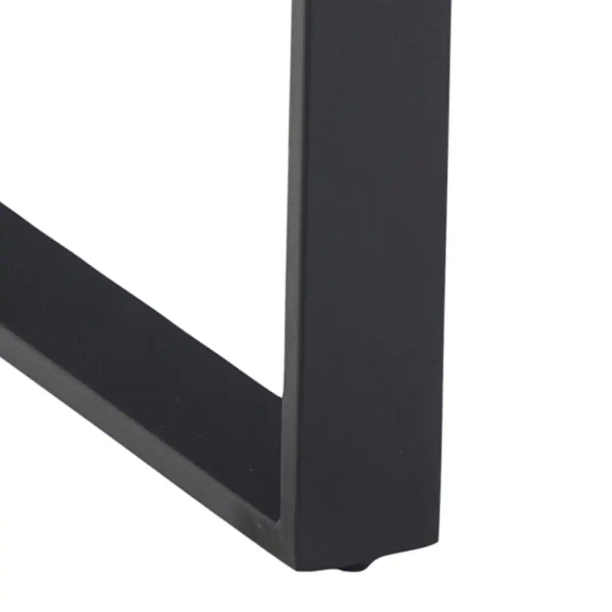Amble Dining Table With Black Marble Effect Top & Black Legs - Price Crash Furniture