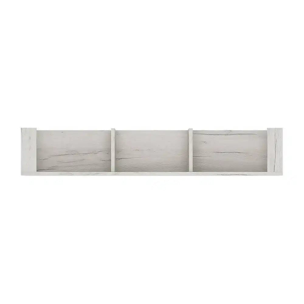 Angel 118.7cm Wall Shelf in White Oak - Price Crash Furniture