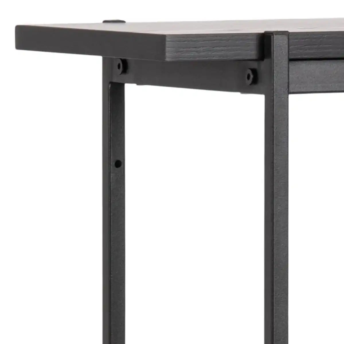 Angus Small Bookcase With 2 Sliding Doors In Black Ash - Price Crash Furniture