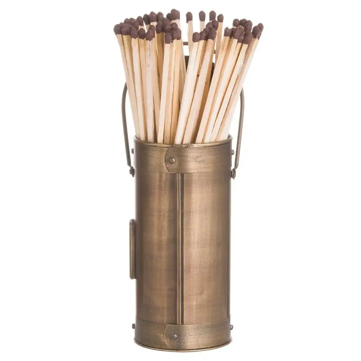 Antique Bronze Matchstick Holder With 60 Matches - Price Crash Furniture