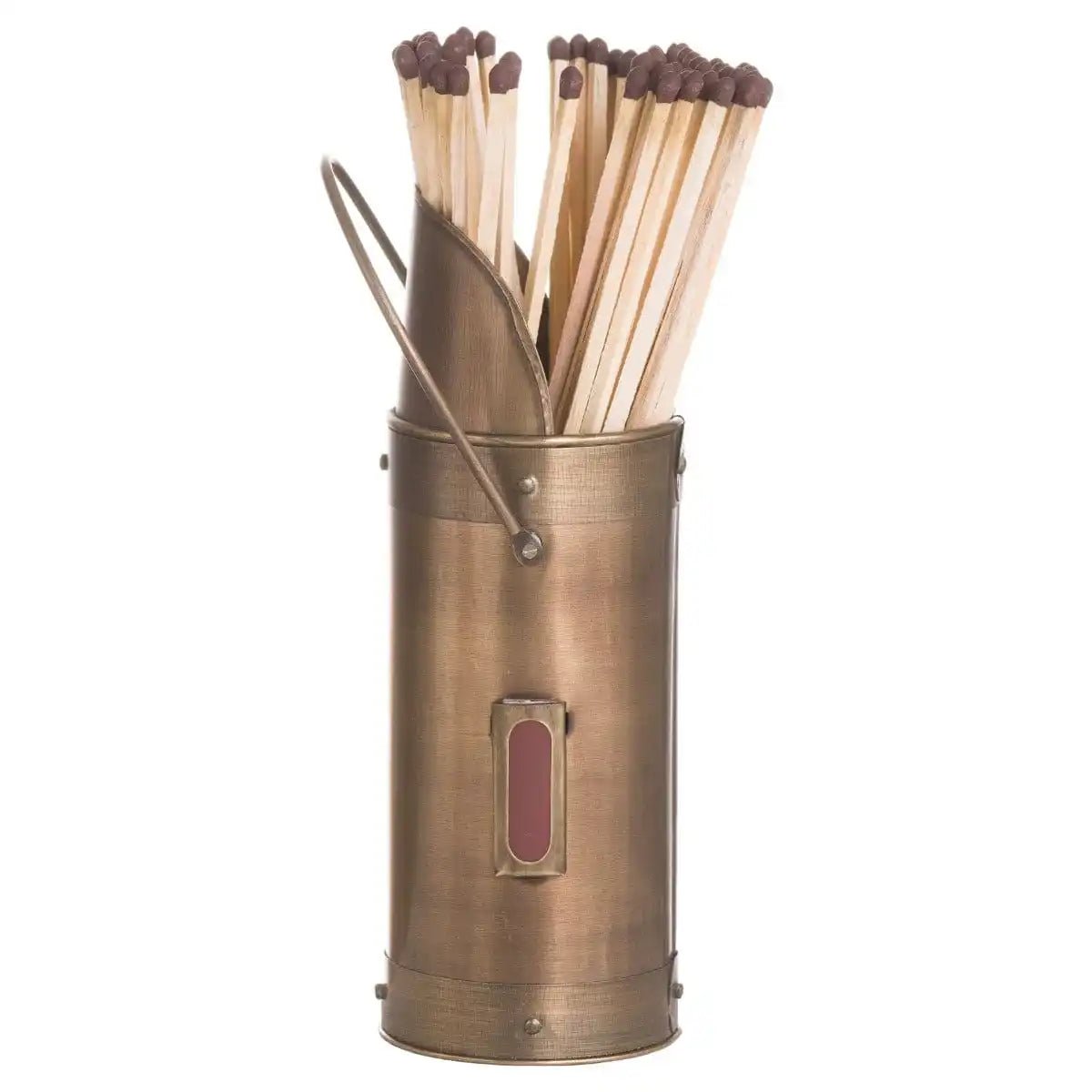 Antique Bronze Matchstick Holder With 60 Matches - Price Crash Furniture
