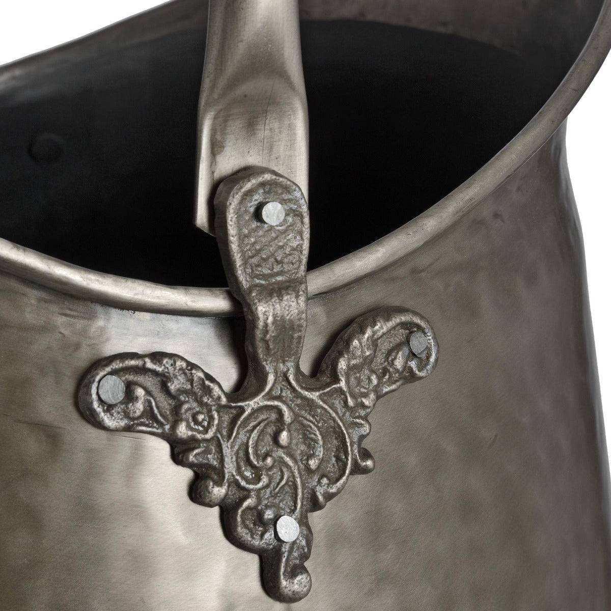 Antique Pewter Coal Bucket - Price Crash Furniture