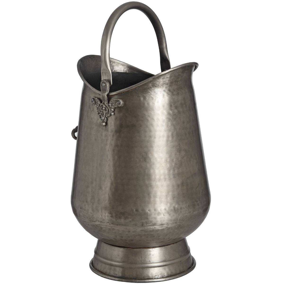 Antique Pewter Coal Bucket - Price Crash Furniture