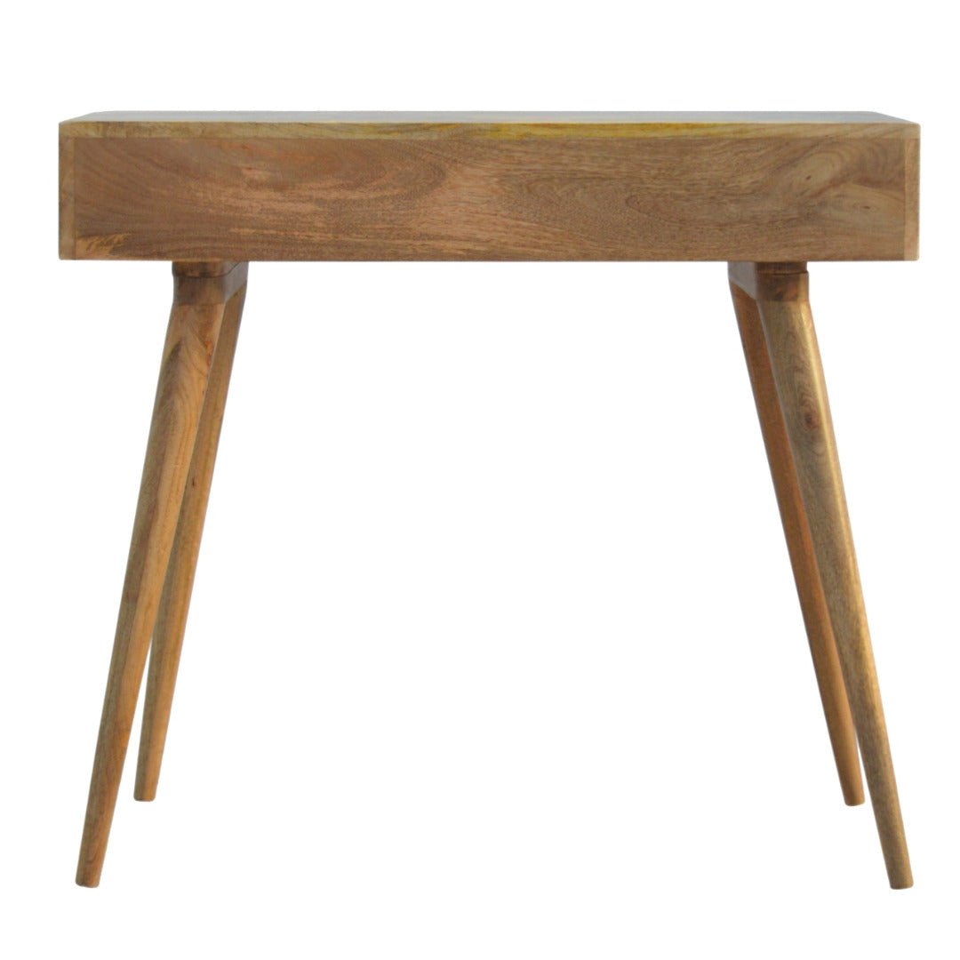 ArtHaus Collection Perforated Copper Front Nordic Style Writing Desk With 1 Drawer - Price Crash Furniture