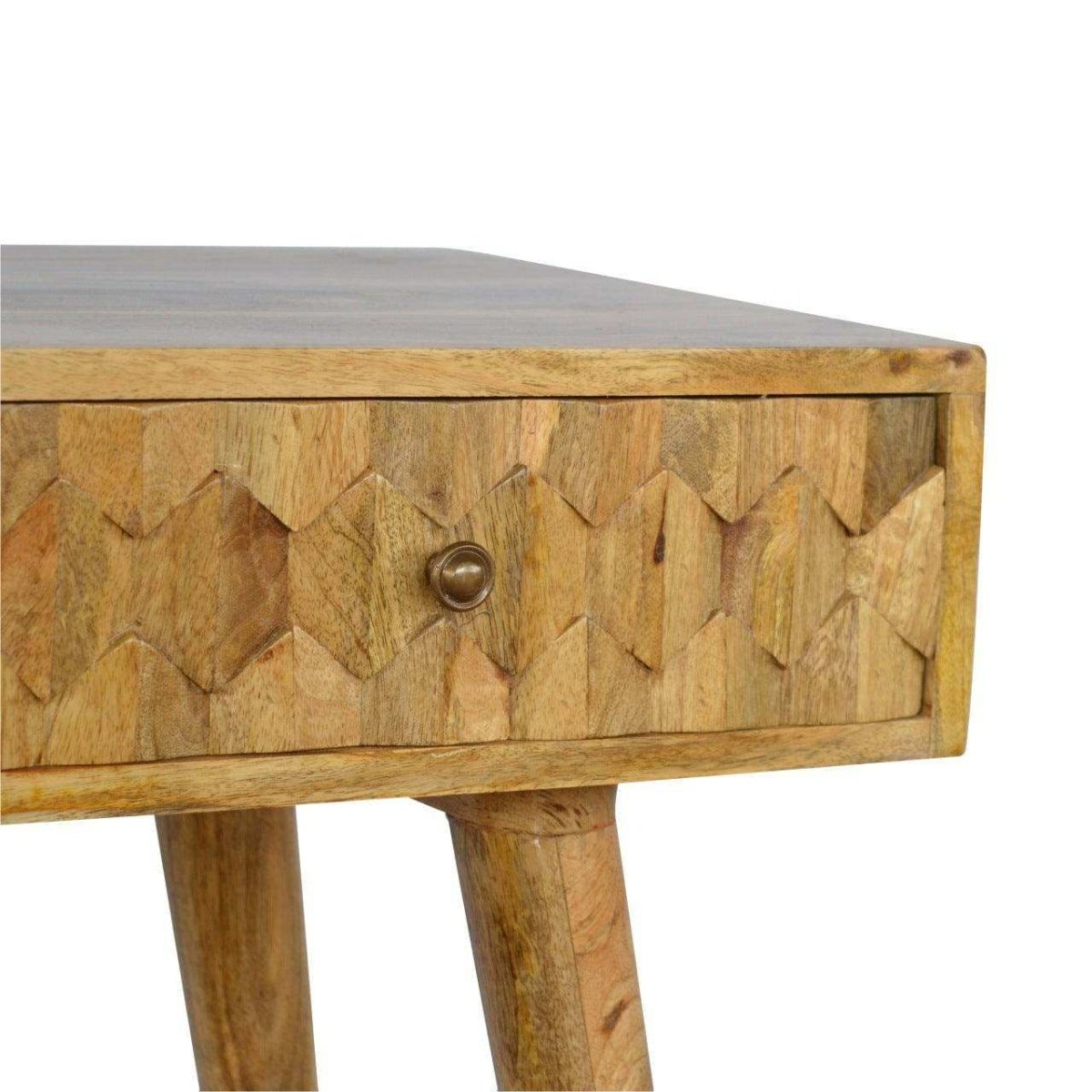 ArtHaus Collection Pineapple Carved 2 Drawer Writing Desk - Price Crash Furniture
