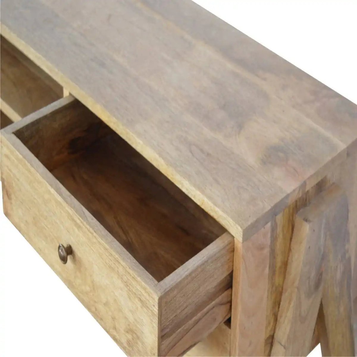 ArtHaus Collection V - Shaped Nordic Style 2 Drawer Media Unit - Price Crash Furniture