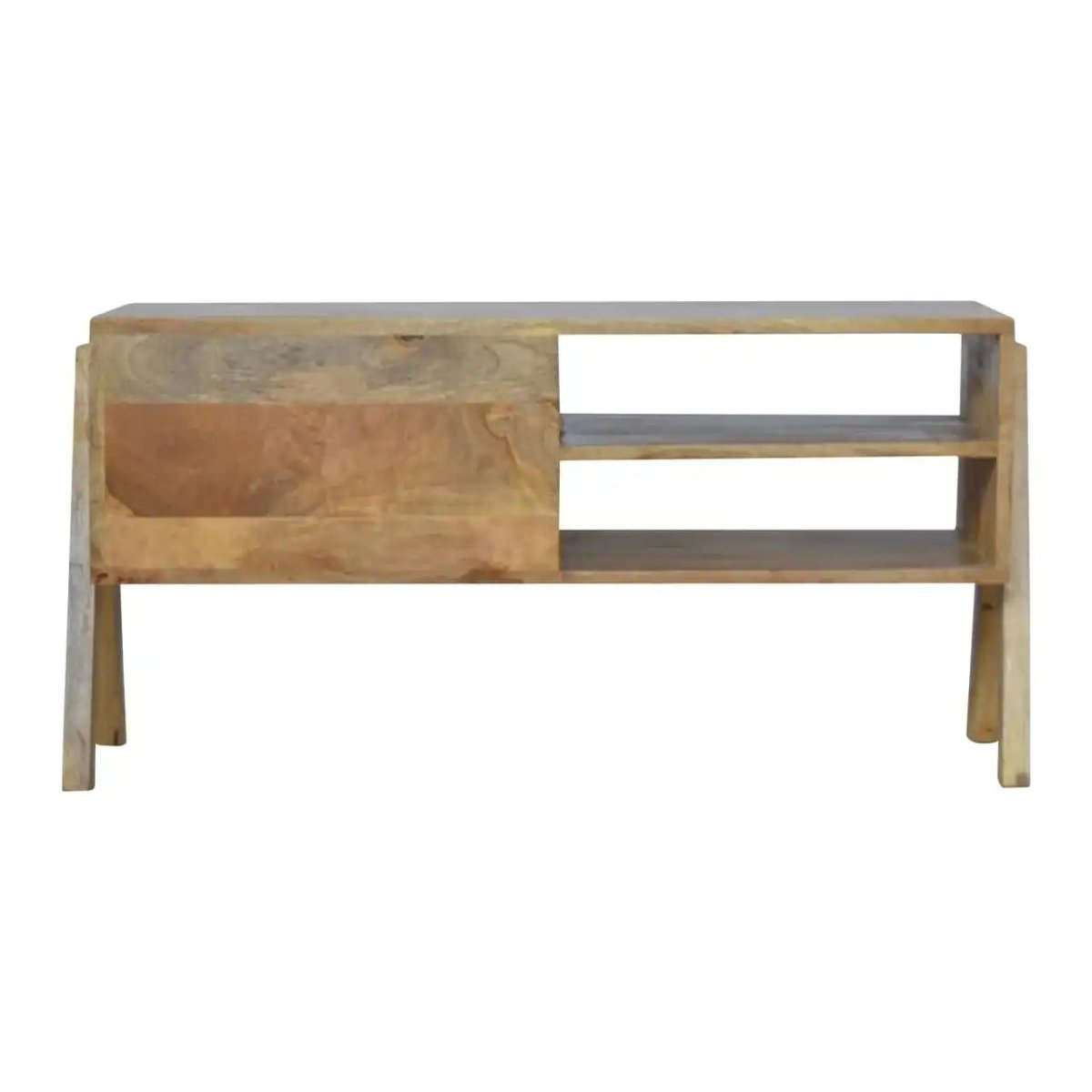 ArtHaus Collection V - Shaped Nordic Style 2 Drawer Media Unit - Price Crash Furniture