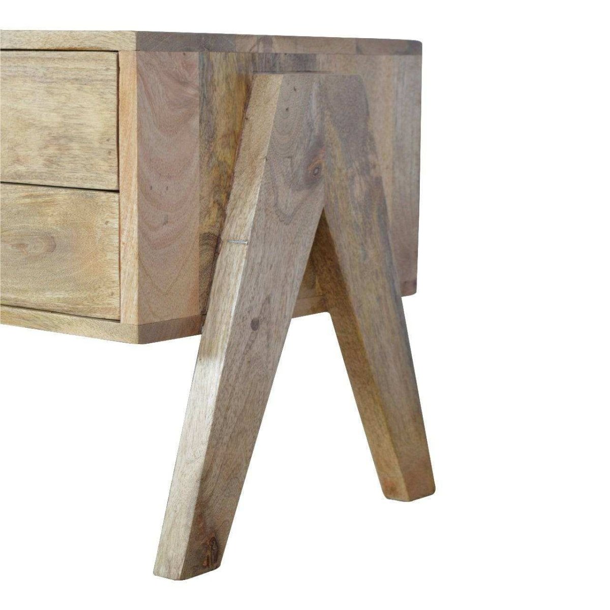ArtHaus Collection V - Shaped Nordic Style 2 Drawer Media Unit - Price Crash Furniture