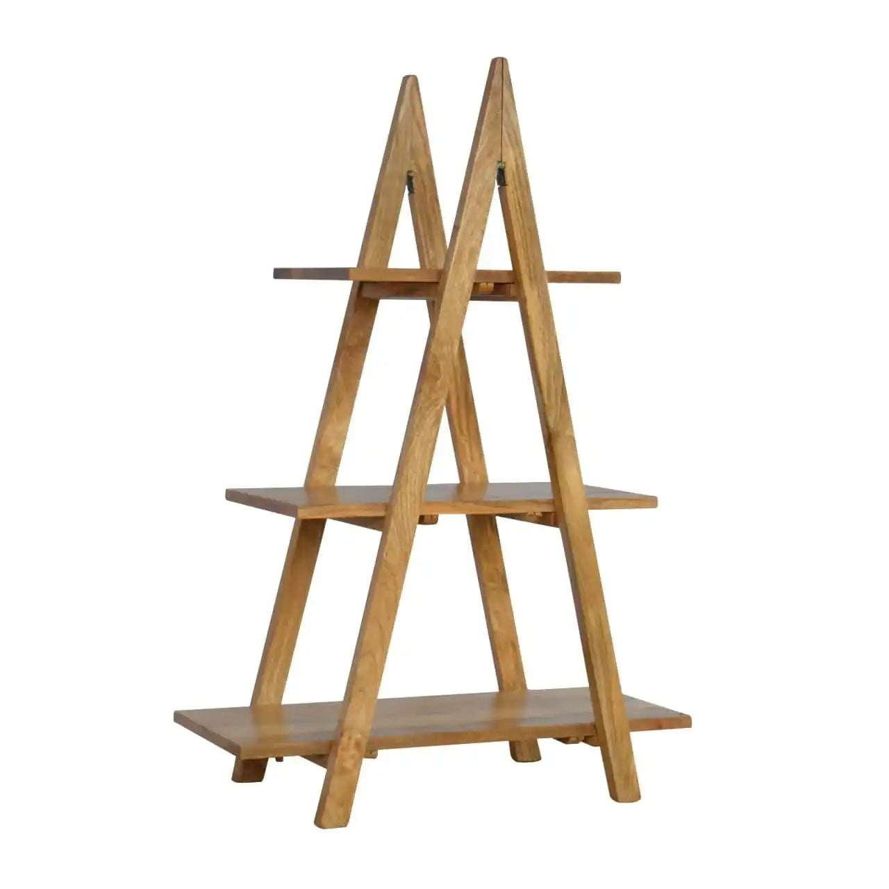 ArtHaus Collection V-Shaped Nordic Style Ladder Style Open Display Unit With 3 Shelves - Price Crash Furniture