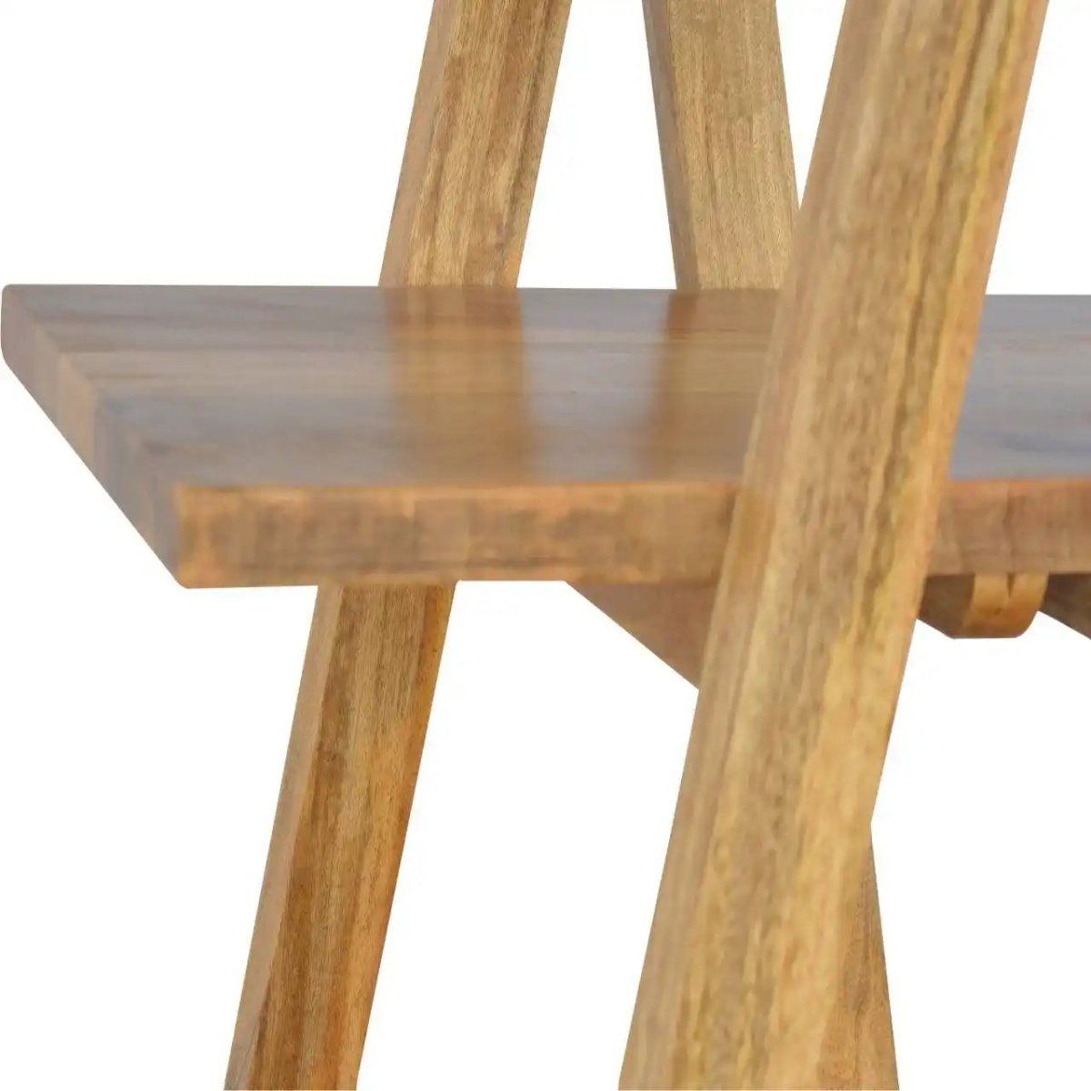 ArtHaus Collection V - Shaped Nordic Style Ladder Style Open Display Unit With 3 Shelves - Price Crash Furniture
