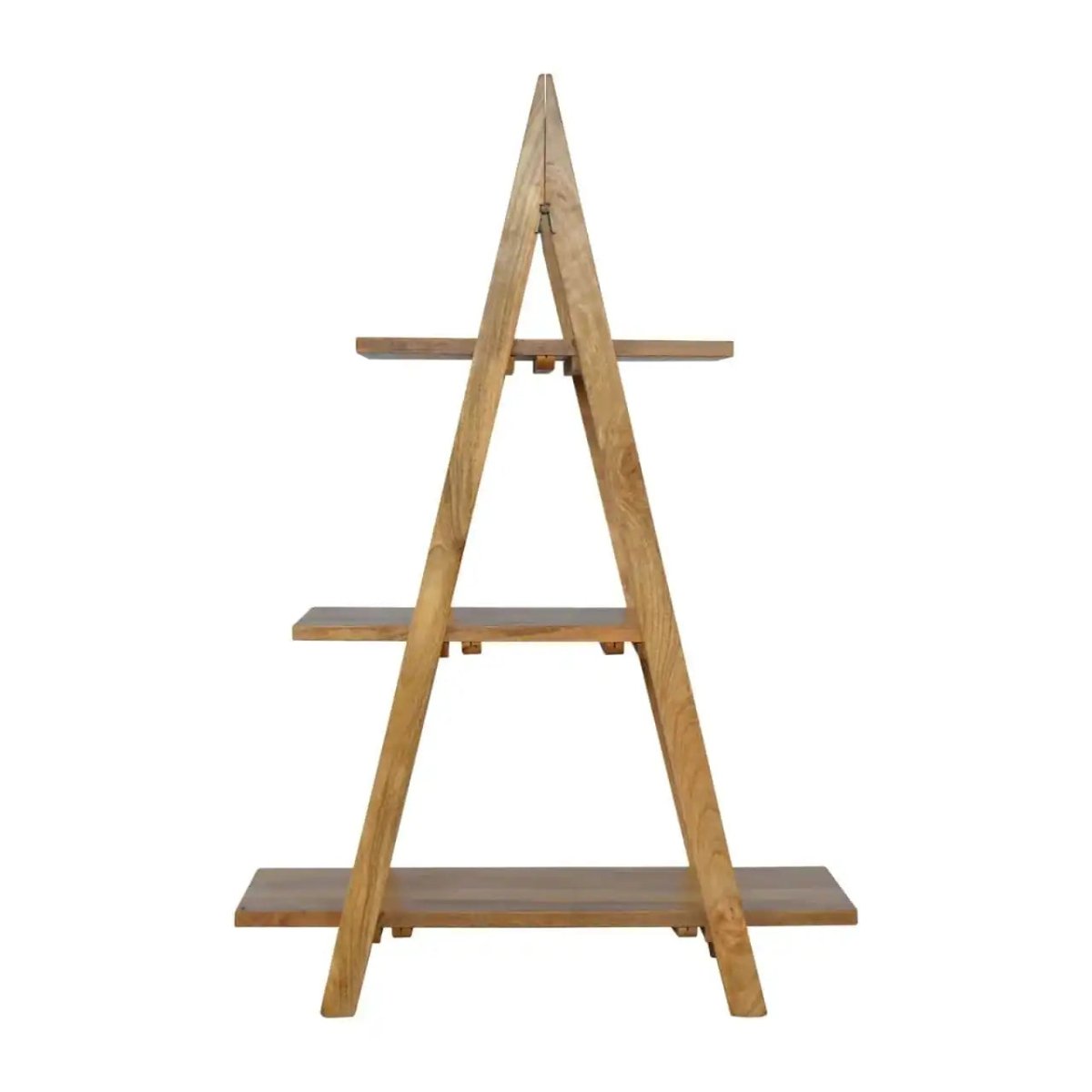 ArtHaus Collection V - Shaped Nordic Style Ladder Style Open Display Unit With 3 Shelves - Price Crash Furniture