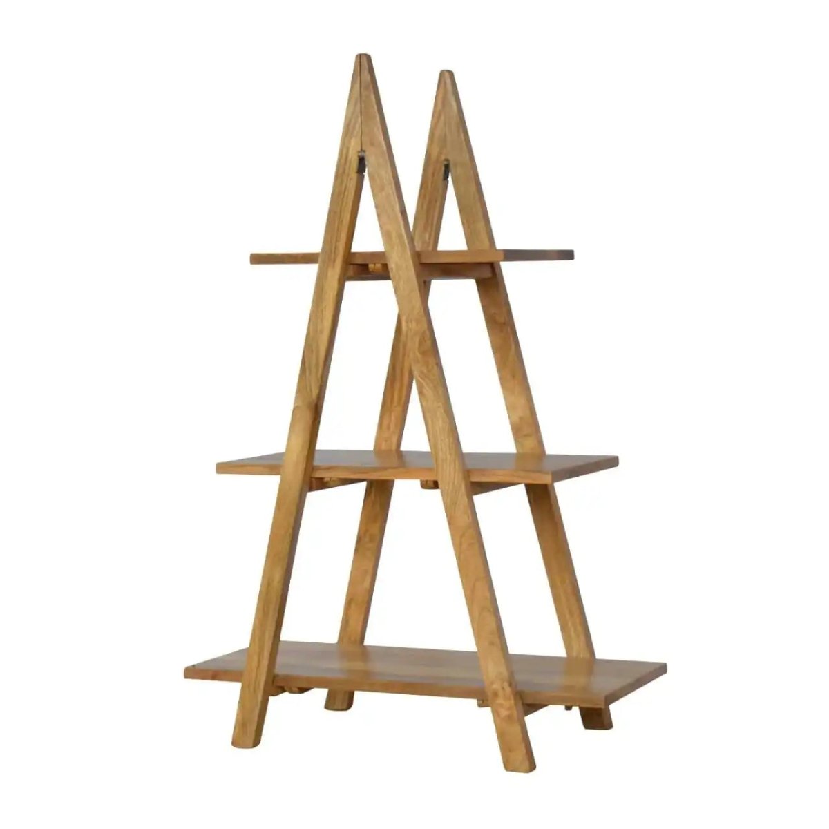 ArtHaus Collection V - Shaped Nordic Style Ladder Style Open Display Unit With 3 Shelves - Price Crash Furniture