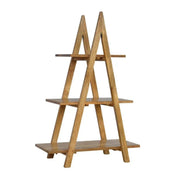ArtHaus Collection V - Shaped Nordic Style Ladder Style Open Display Unit With 3 Shelves - Price Crash Furniture