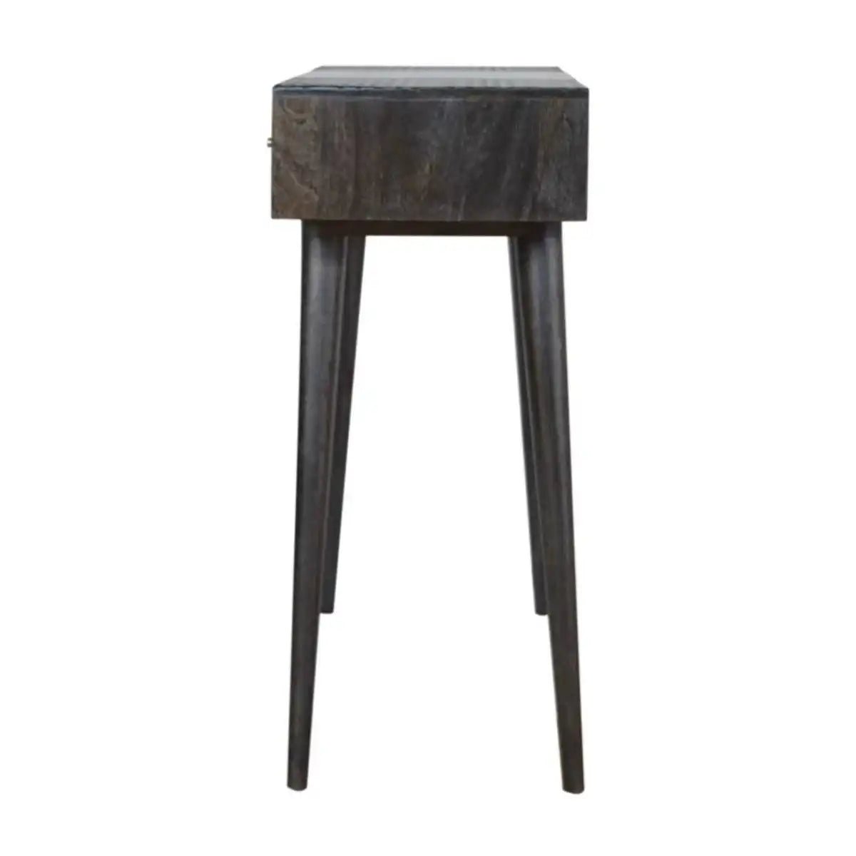 Ash Black 3 Drawer Hallway Console Table - Price Crash Furniture