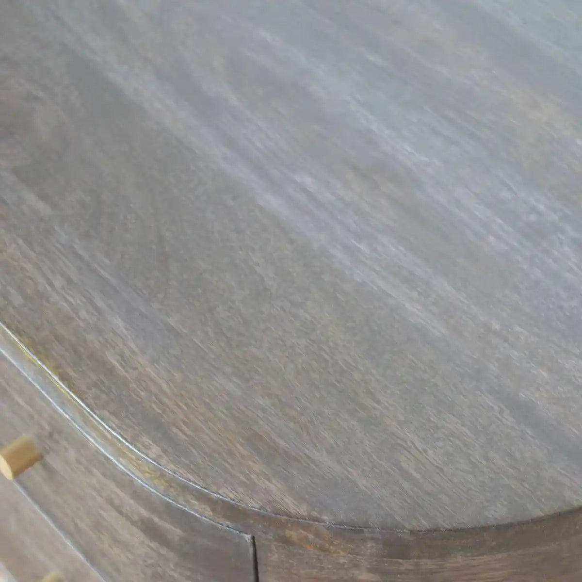 Ash Black Bedside with Brass Legs - Price Crash Furniture