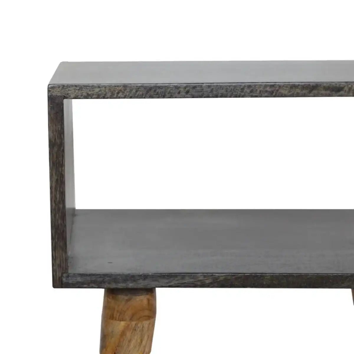 Ash Black Open Bedside - Price Crash Furniture