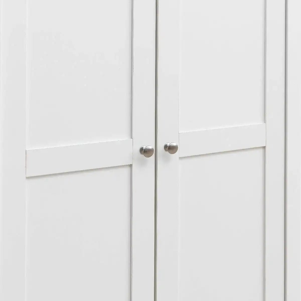 Astbury 2 Door Wardrobe in White & Oak Finish by TAD - Price Crash Furniture