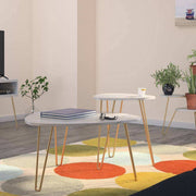 Athena Nesting Tables in White by Dorel Novogratz - Price Crash Furniture