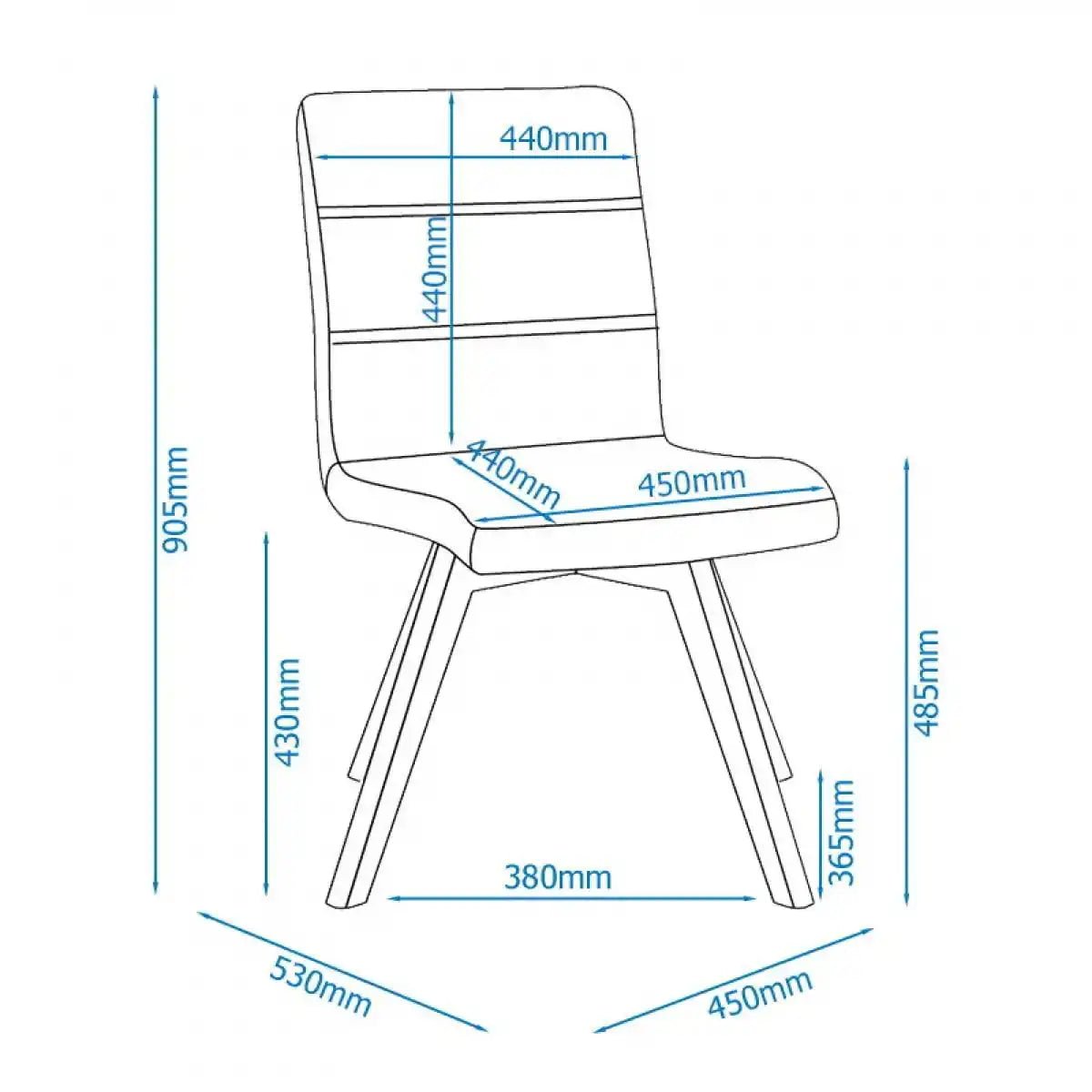 Athens Dining and Accent Chair in Grey Fabric by Alphason - Price Crash Furniture