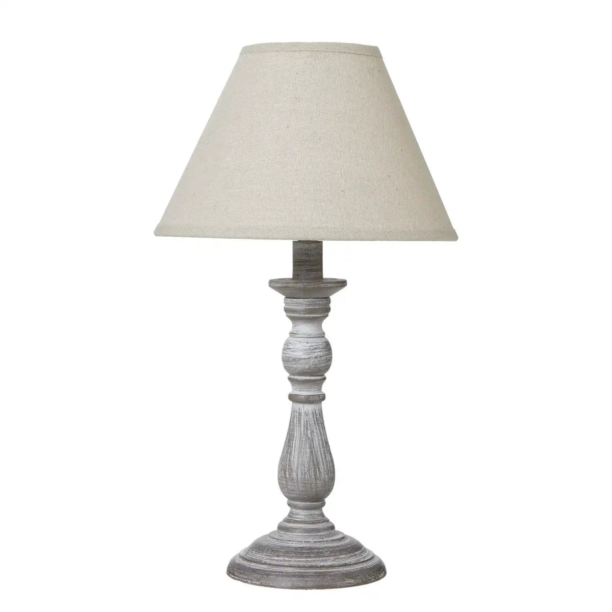 Augusta Column Table Lamp With Linen Shade - Price Crash Furniture