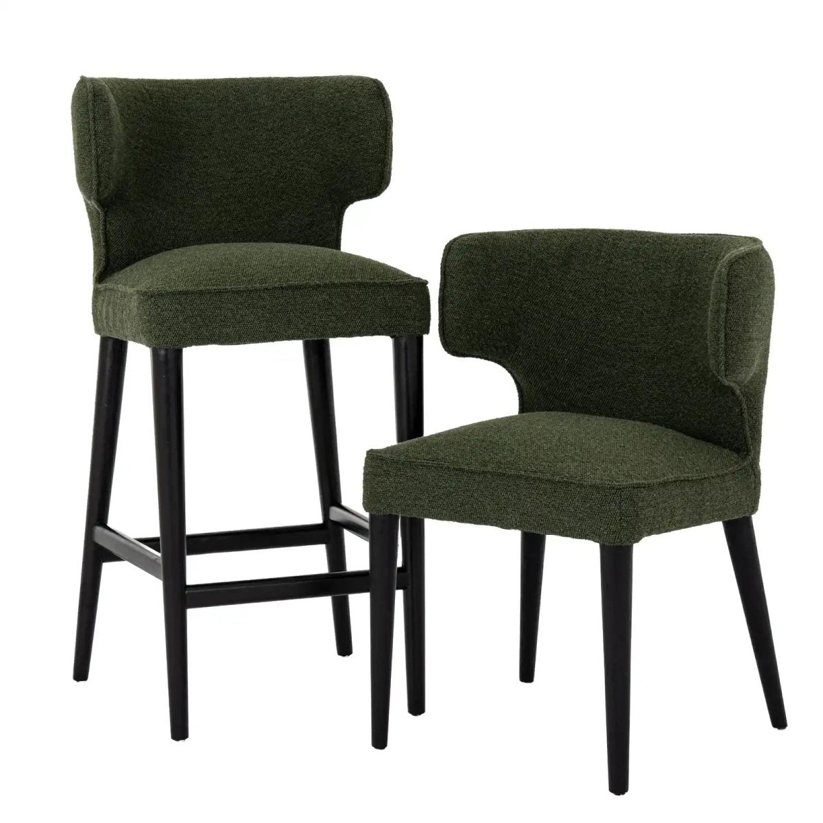 Avia Moss Dining Chair in Moss Green - Price Crash Furniture