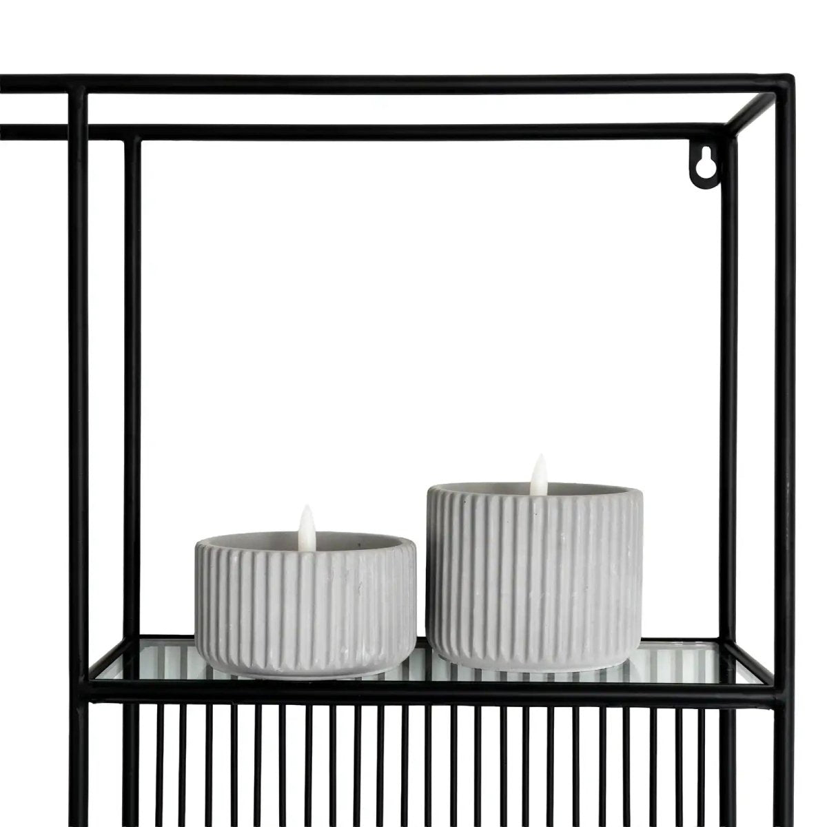 Axis Shelf Unit With Glass Shelves - Price Crash Furniture