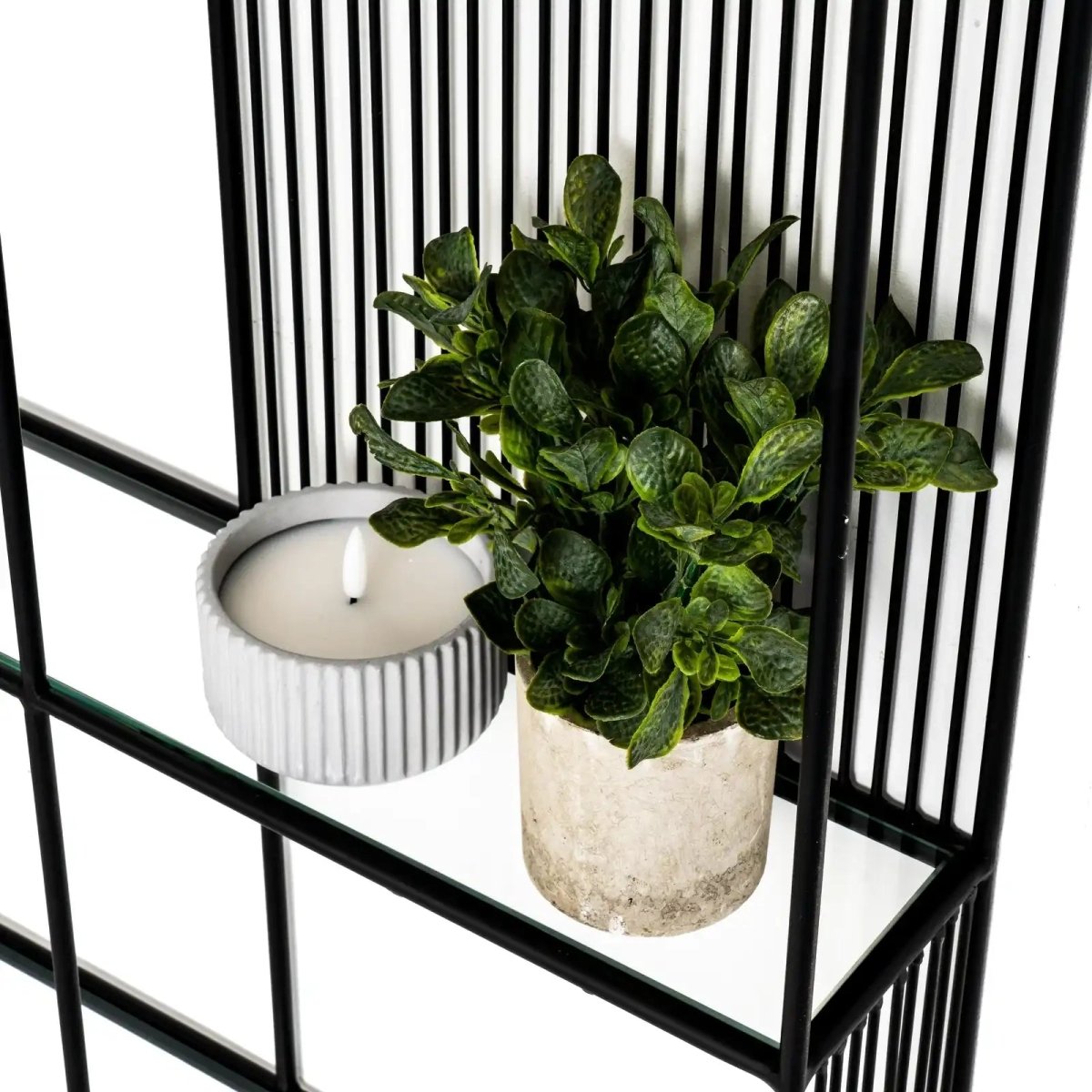 Axis Shelf Unit With Glass Shelves - Price Crash Furniture