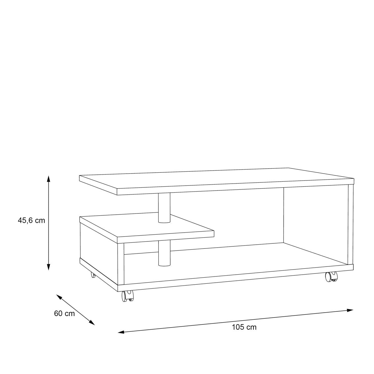 Bailey Coffee Table In Sonoma Oak - Price Crash Furniture