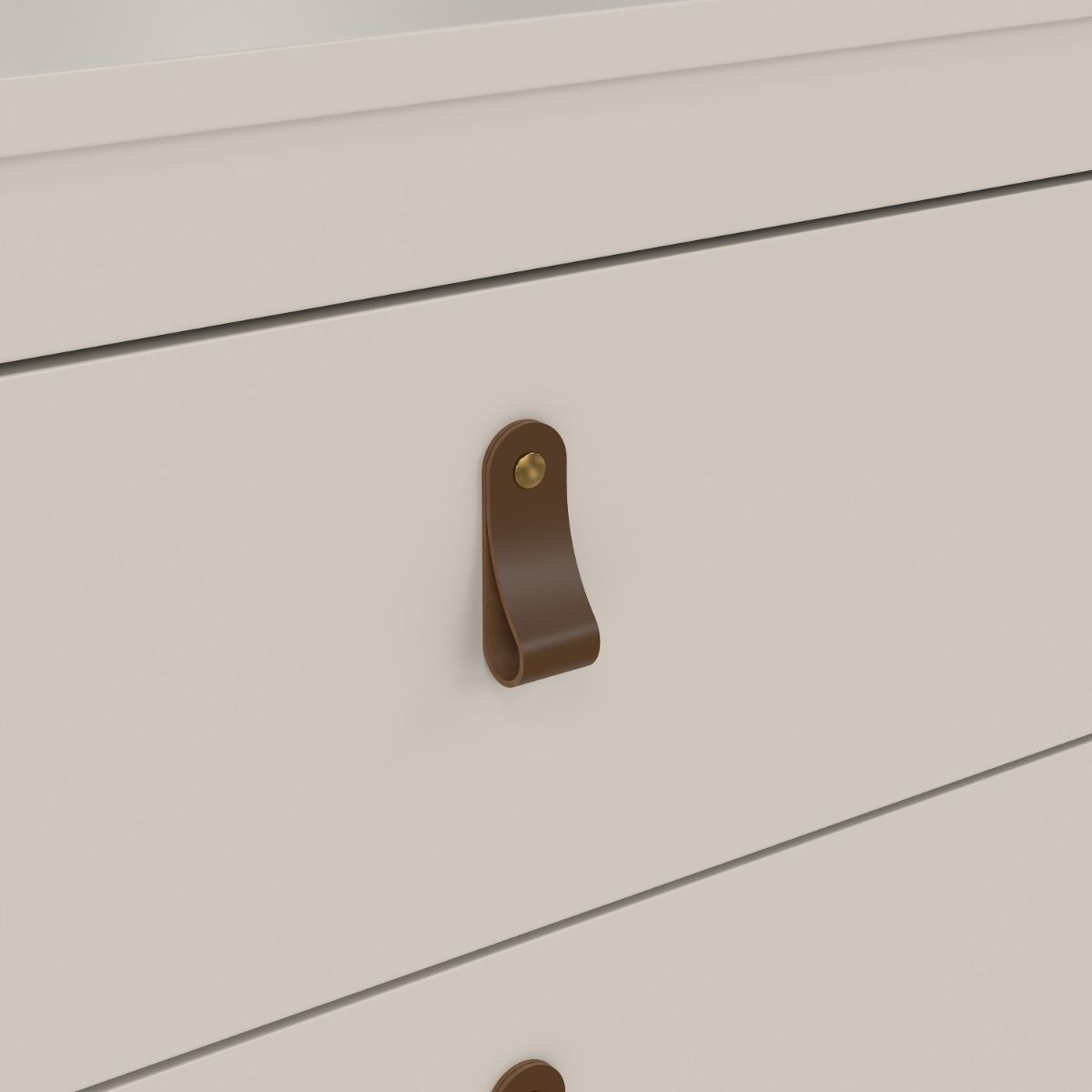 Barcelona 3 Drawer Chest of Drawers In Cashmere - Price Crash Furniture