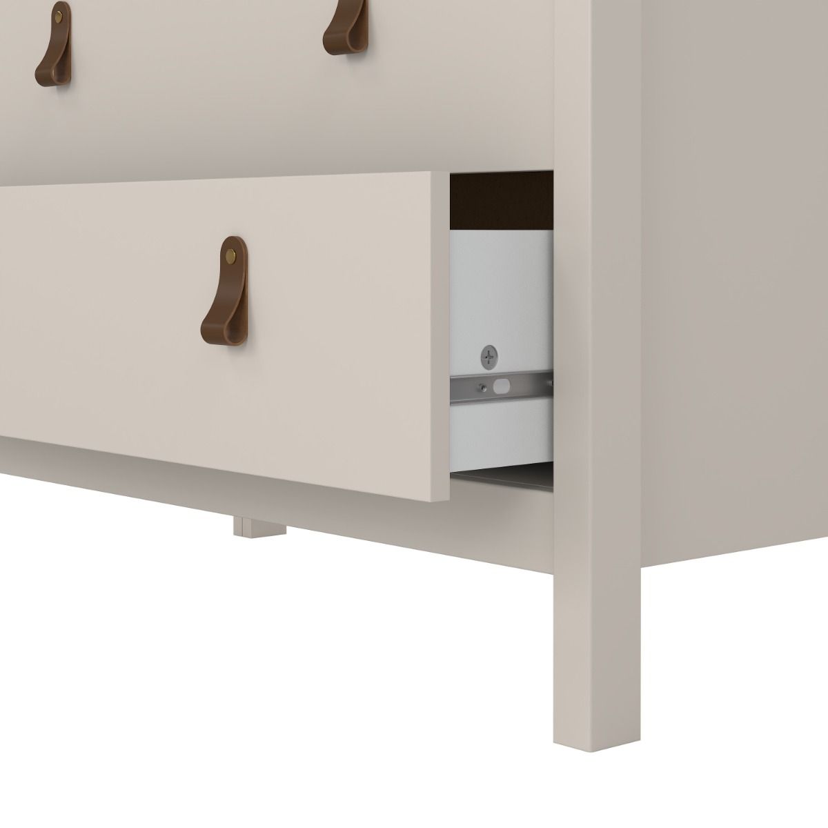 Barcelona 3 Drawer Chest of Drawers In Cashmere - Price Crash Furniture