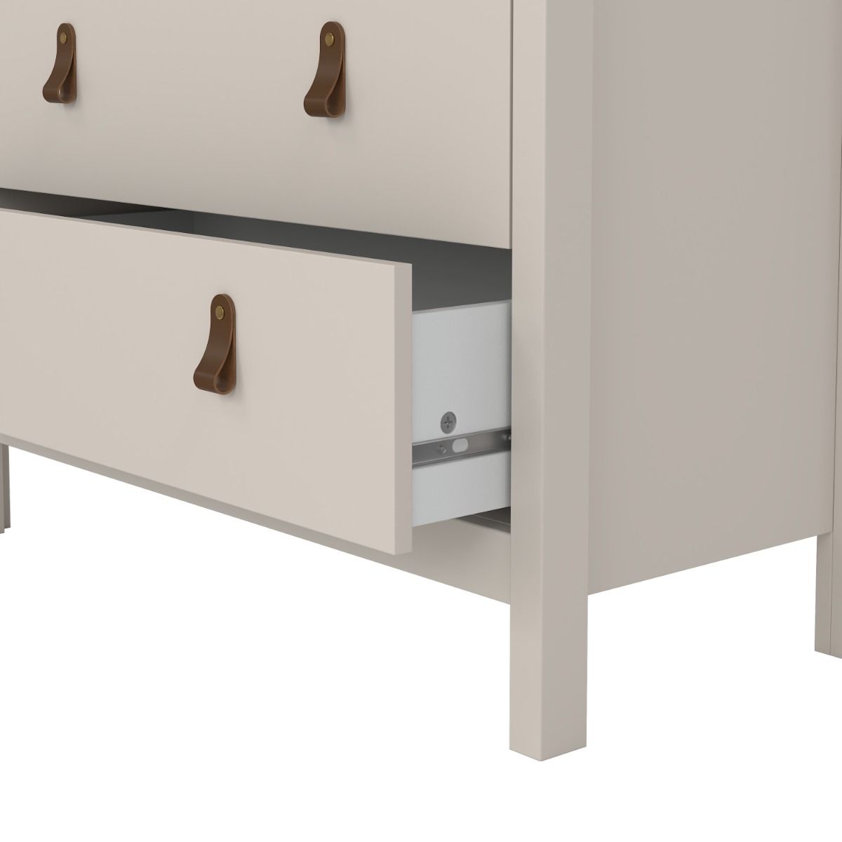 Barcelona 3+2 5 Drawer Chest of Drawers In Cashmere - Price Crash Furniture