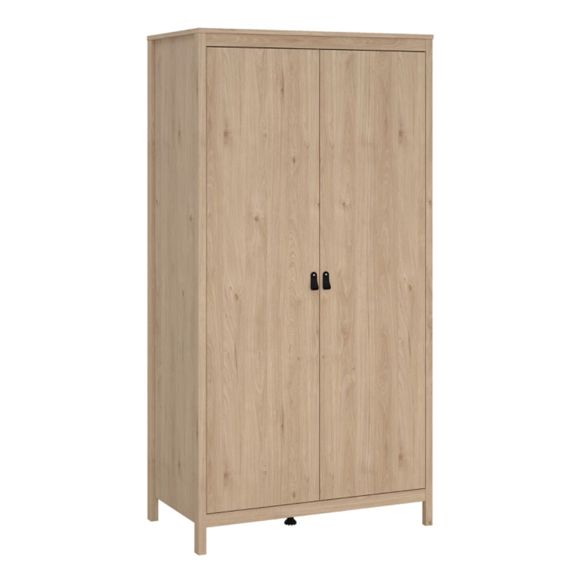 Barcelona Bedroom Package 2 Drawer Bedside 5 Drawer Chest 2 Door Wardrobe In Jackson Hickory Oak - Price Crash Furniture