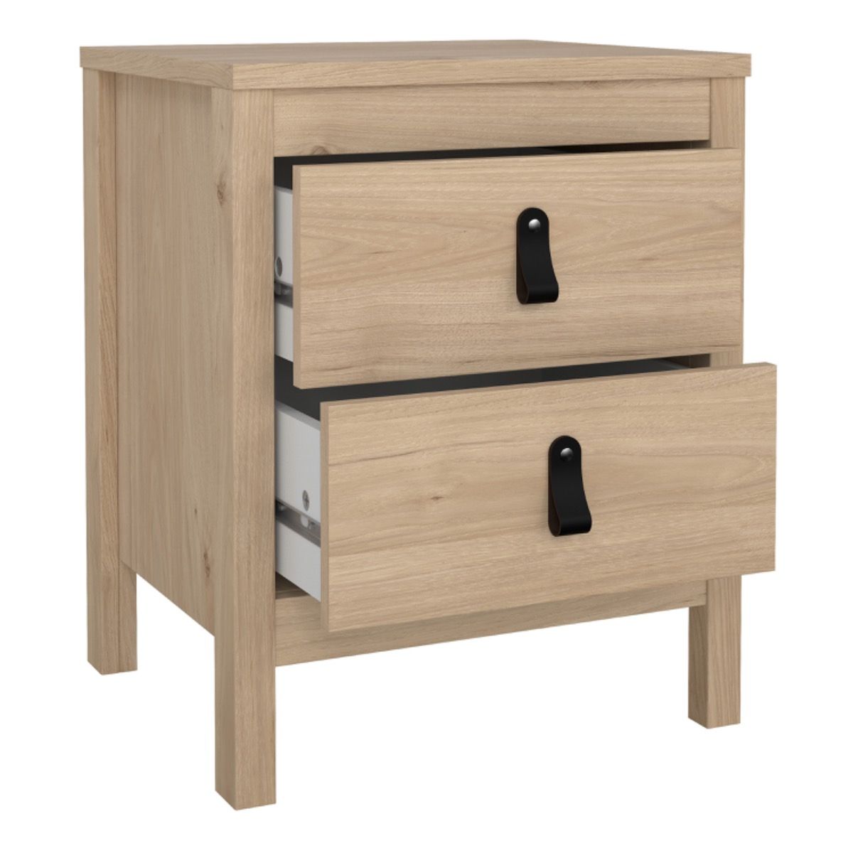 Barcelona Bedroom Package 2 Drawer Bedside 5 Drawer Chest 2 Door Wardrobe In Jackson Hickory Oak - Price Crash Furniture