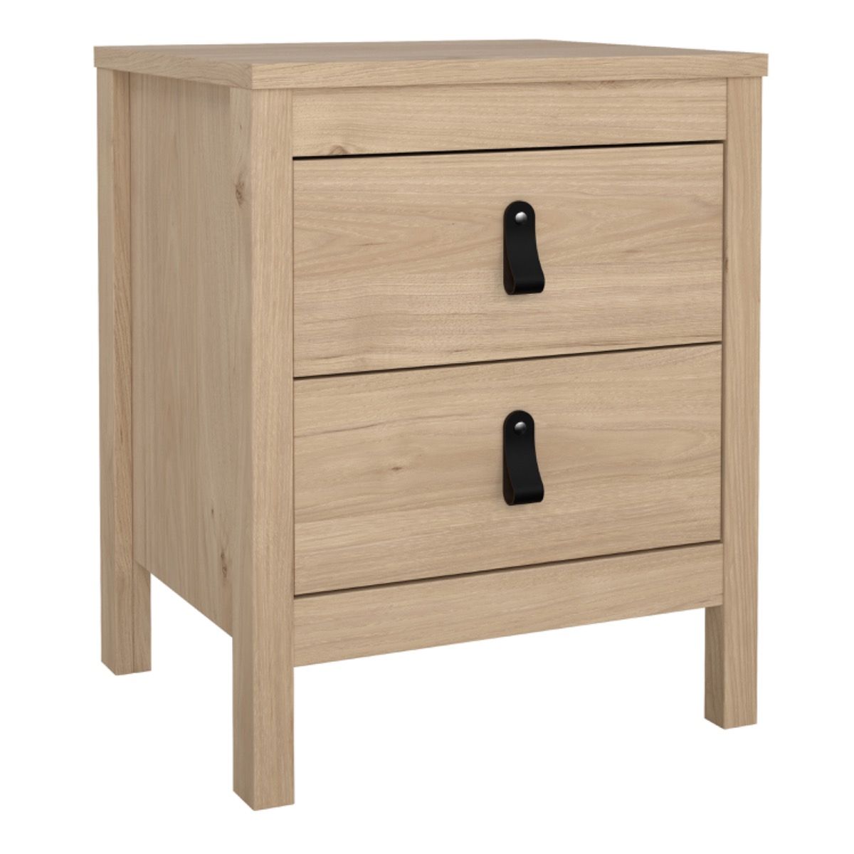Barcelona Bedroom Package 2 Drawer Bedside 5 Drawer Chest 2 Door Wardrobe In Jackson Hickory Oak - Price Crash Furniture
