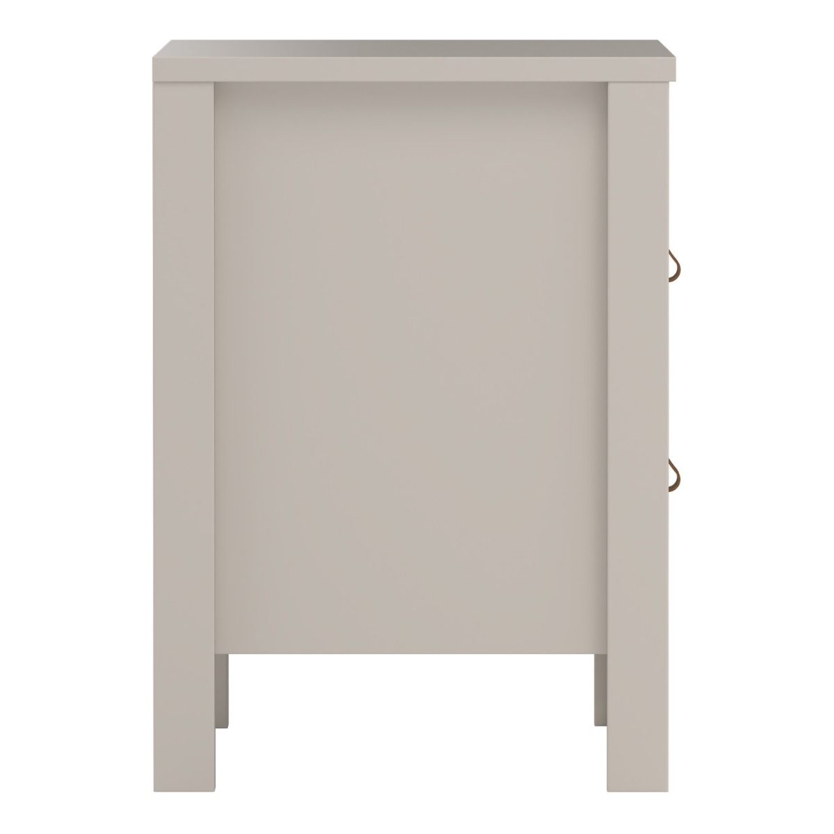 Barcelona Bedside Table 2 Drawers In Cashmere - Price Crash Furniture