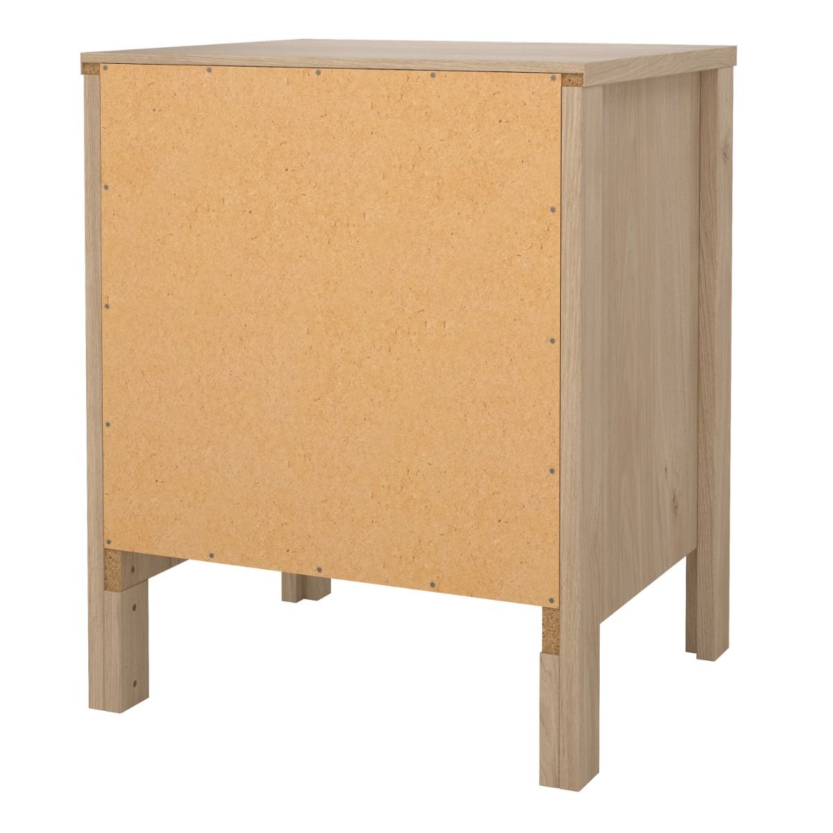 Barcelona Bedside Table 2 Drawers In Jackson Hickory Oak - Price Crash Furniture
