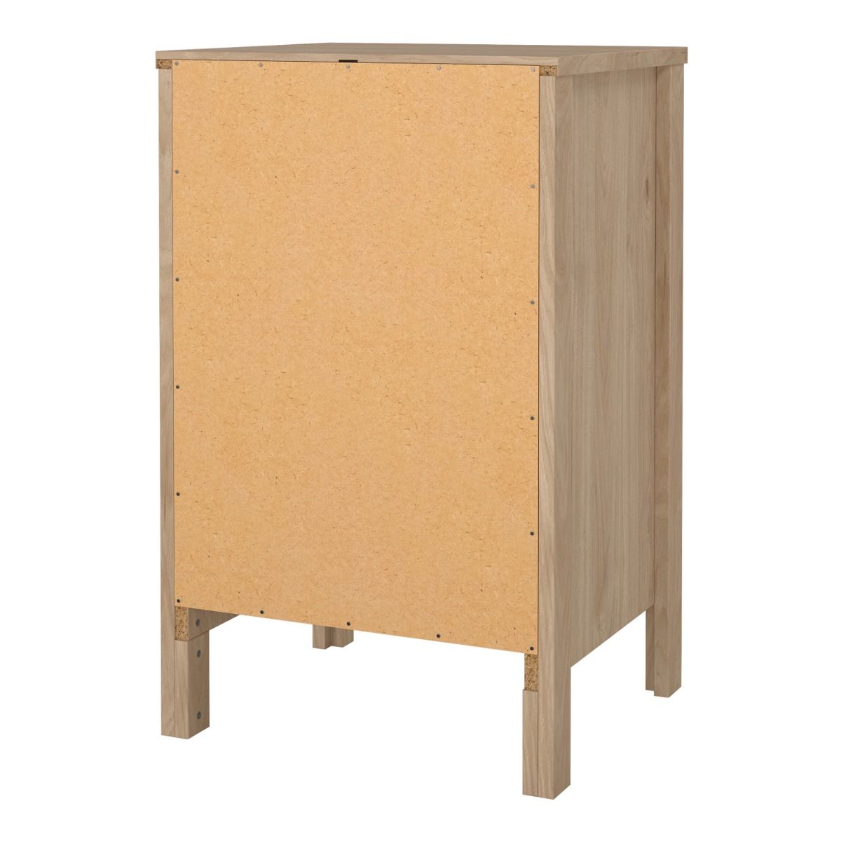 Barcelona Bedside Table 3 Drawers In Jackson Hickory Oak - Price Crash Furniture