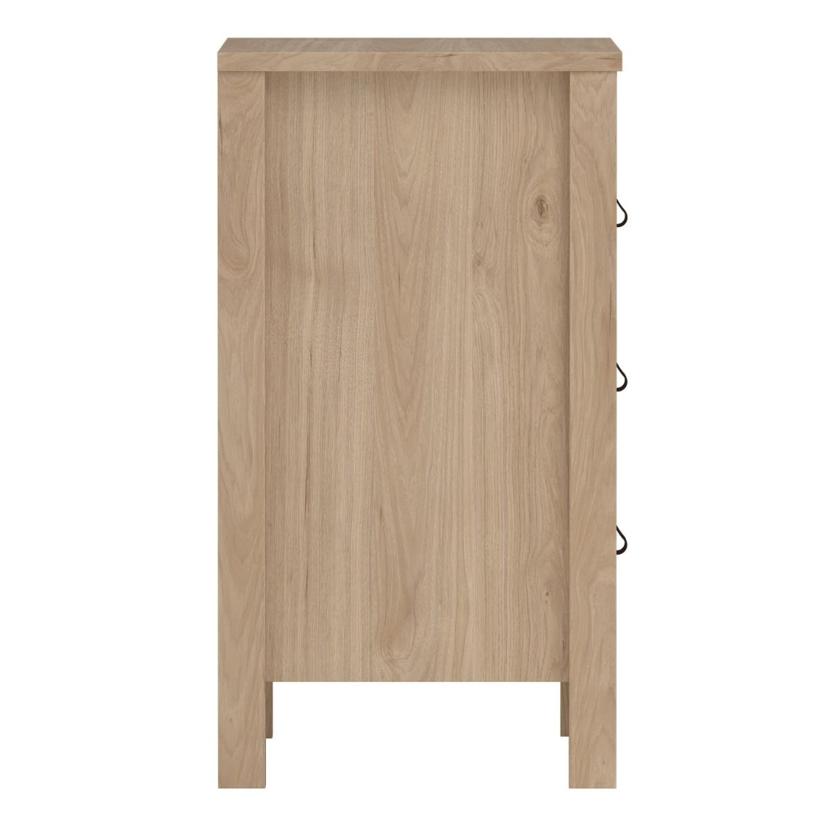 Barcelona Bedside Table 3 Drawers In Jackson Hickory Oak - Price Crash Furniture