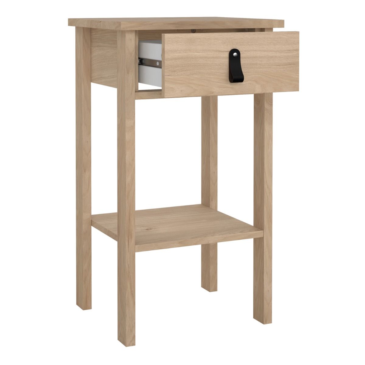 Barcelona Bedside Table With 1 Drawer In Jackson Hickory Oak - Price Crash Furniture
