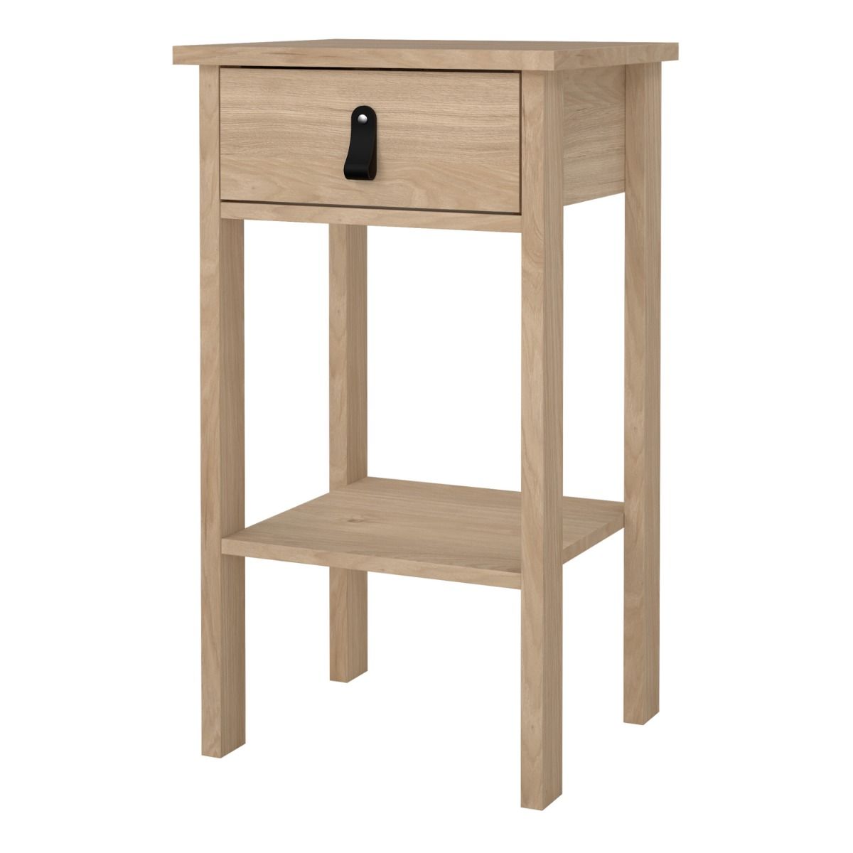 Barcelona Bedside Table With 1 Drawer In Jackson Hickory Oak - Price Crash Furniture