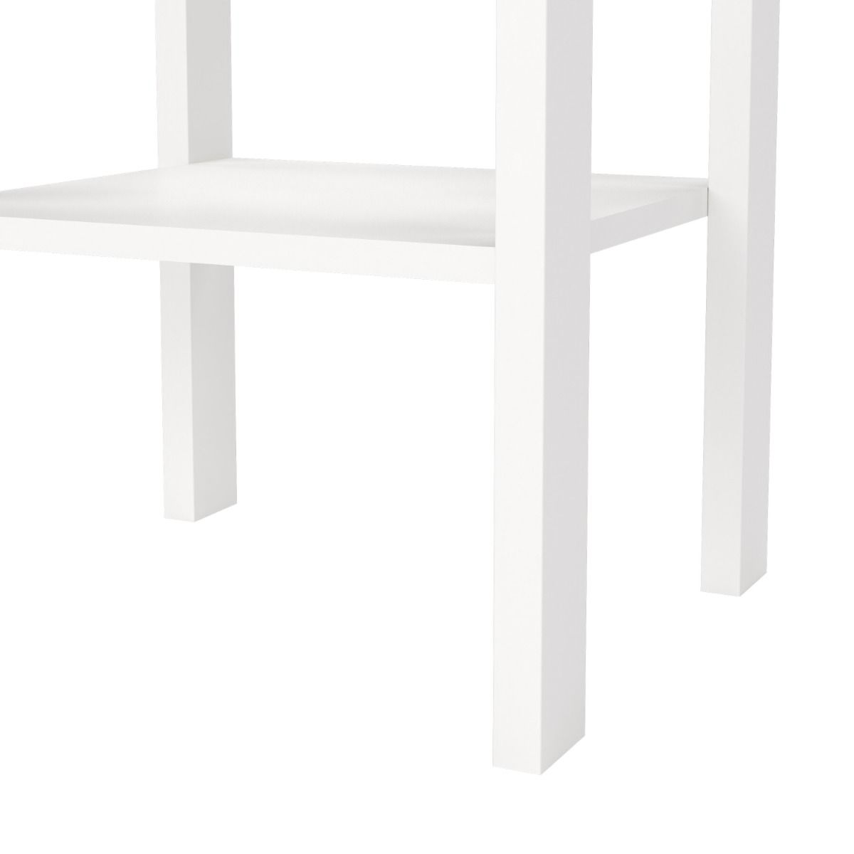 Barcelona Bedside Table Wwith 1 Drawer In White - Price Crash Furniture