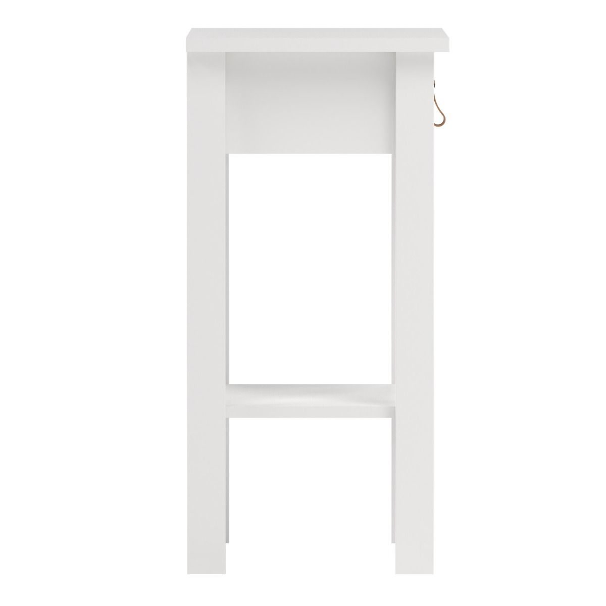 Barcelona Bedside Table Wwith 1 Drawer In White - Price Crash Furniture