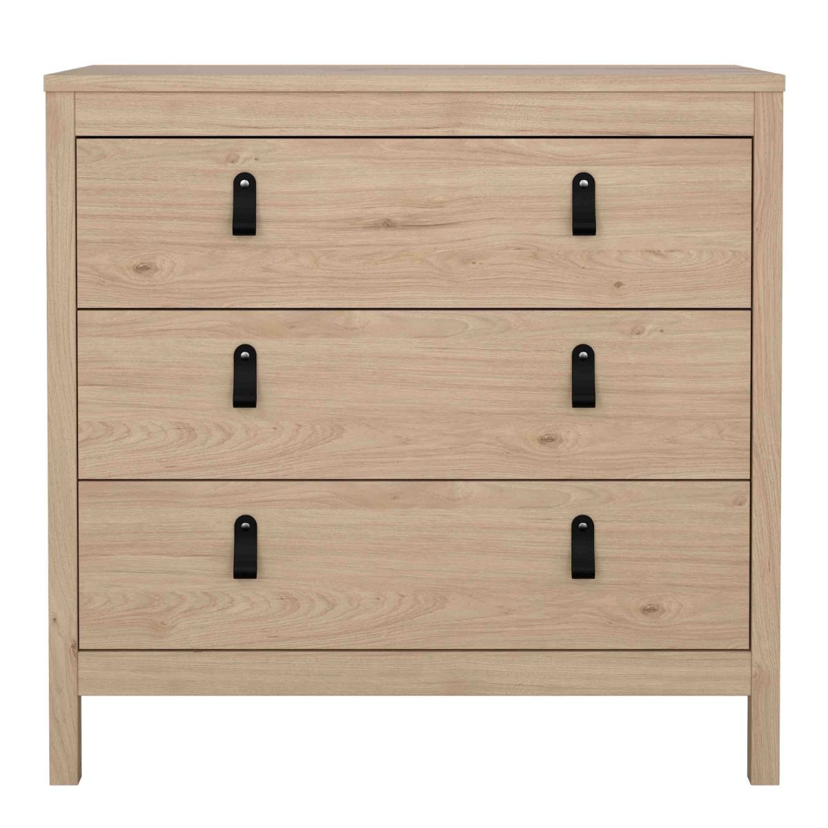 Barcelona Chest of 3 Drawers In Jackson Hickory Oak - Price Crash Furniture